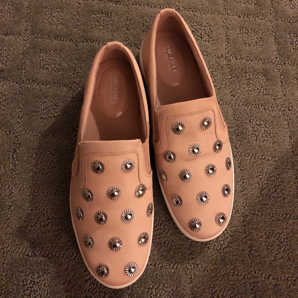 Michael Kors Blush Pink slip ons